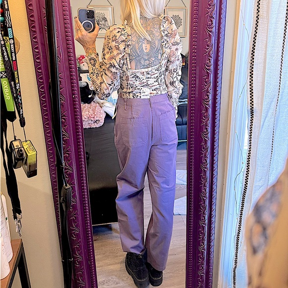 ARITZIA • SUNDAY BEST (NWT) • Jaden Jeans / Pants • Size 8 • Violet Haze - Picture 4 of 16